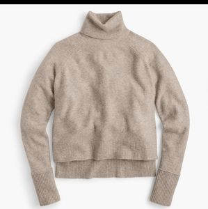 J. Crew Side Slit Supersoft Turtleneck Sweater